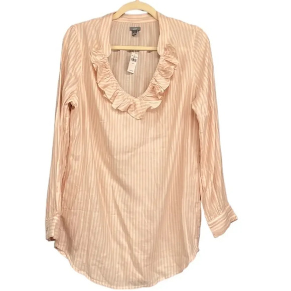 NWT aerie Pink/White Striped Top‎ Size Small (S) - Picture 1 of 9